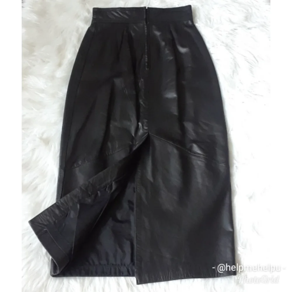 Berman's VINTAGE Leather Pencil Skirt